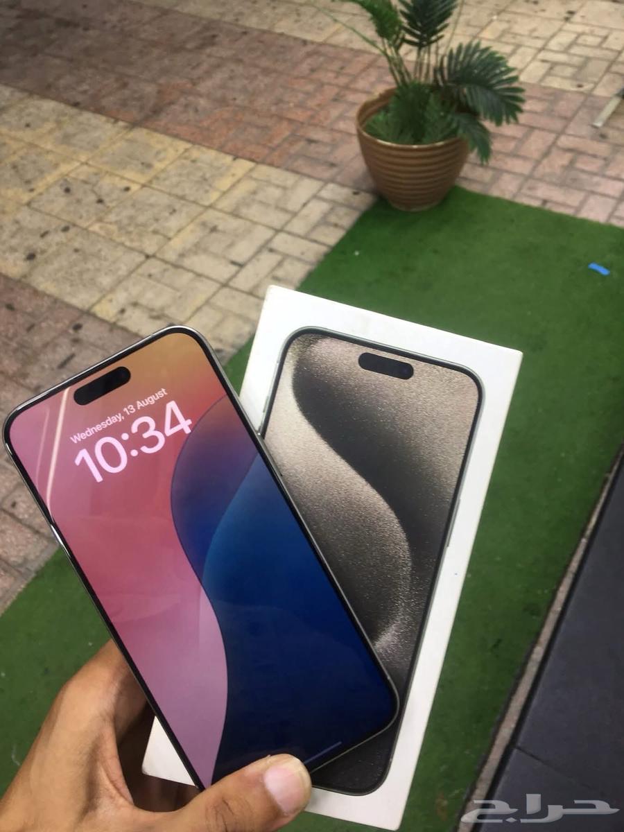 ايفون 15برو تيتانيوم 256للبيع متاح بدل64400980640129114