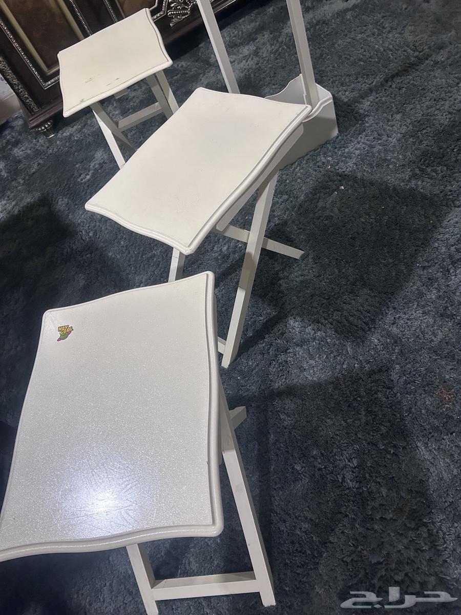 One and a half bed with mattress from Home Box with tables and chair64379790497667114