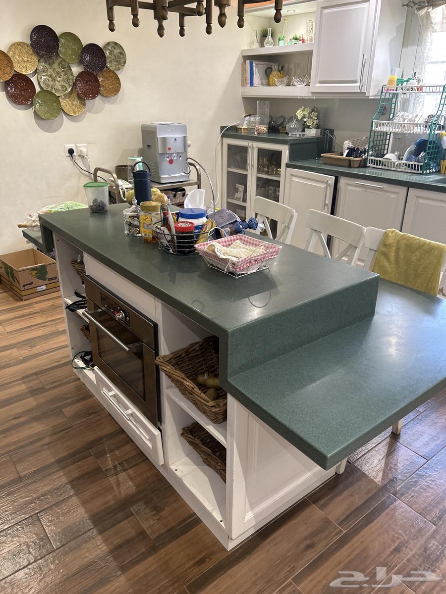 مطبخ ألمونيوم داخلي وخشب خارجي مستخدم64398686938499113