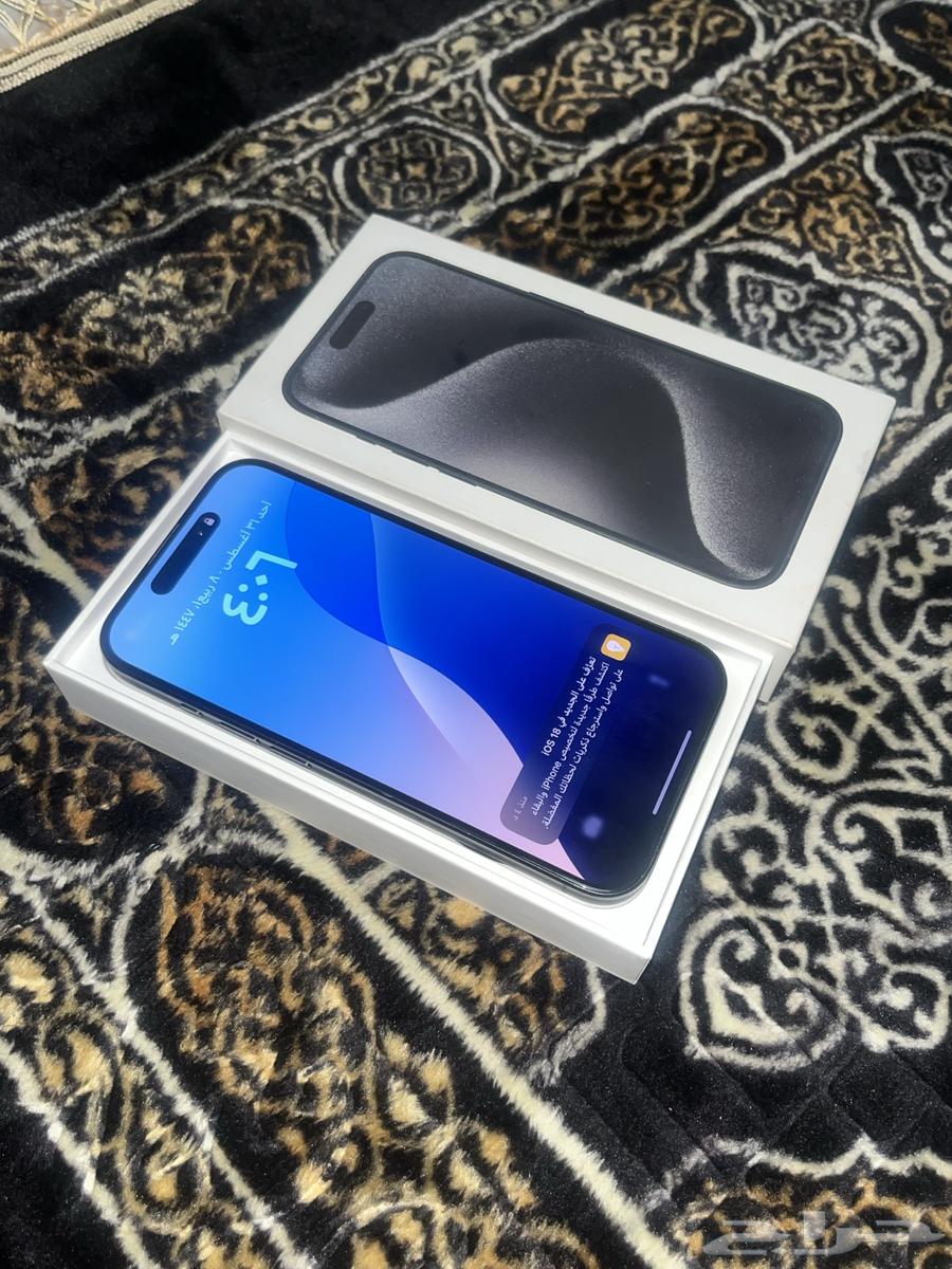 ايفون 15 برو تيتانيوم اسود64400079041281110