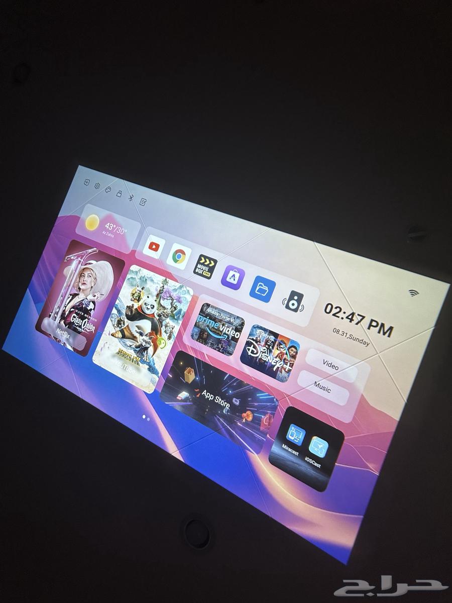 Integrated projector with smart tablet64398980957697113