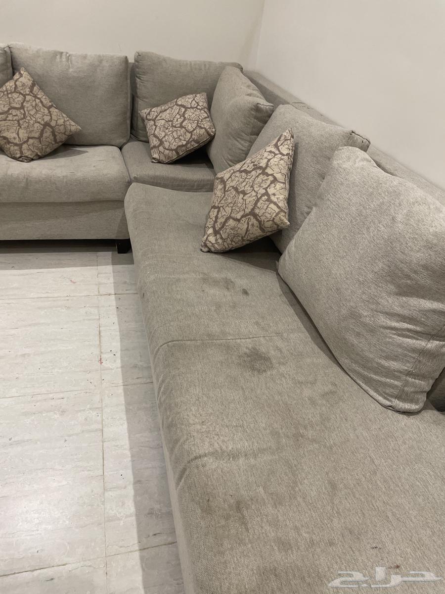 كنب حرف L مستخدم للبيع64400660969091111