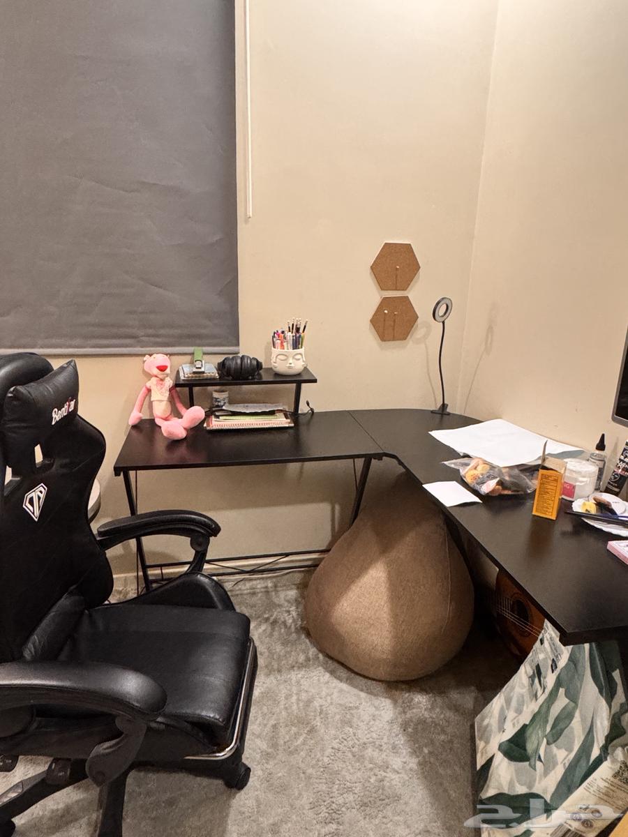 مكتبة دراسة bc بي سي مكتب عمل مع كرسي جديد64393252578434111