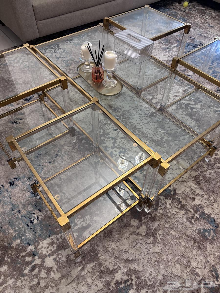 طاوله و عربة ضيافه64398382160385110