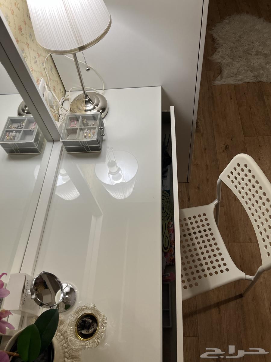 تسريحة ايكيا مستعمل لون ابيض64394179071233111