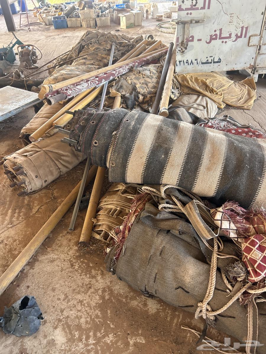 للبيع متفرقات. خيام وعدد مستودع ومضخات. ماء64397617289473110
