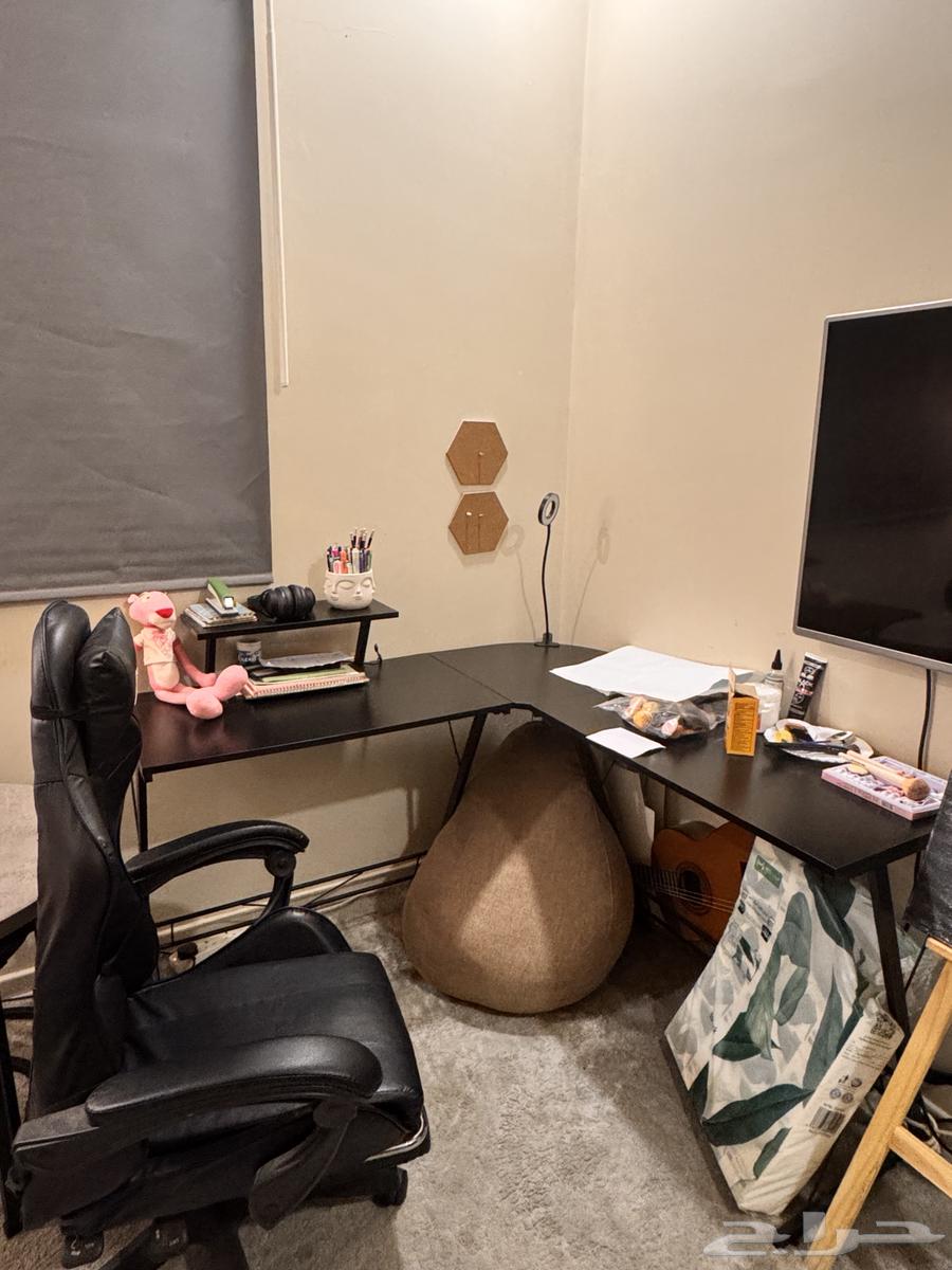 مكتبة دراسة bc بي سي مكتب عمل مع كرسي جديد64393252578434110