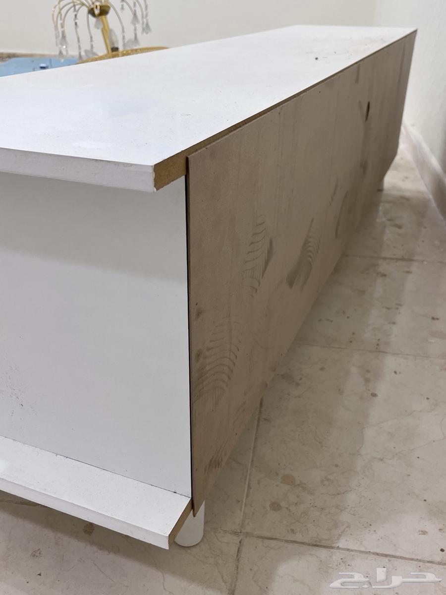 طاولة تلفزيون ابيض استخدام نظيف63619270349953112