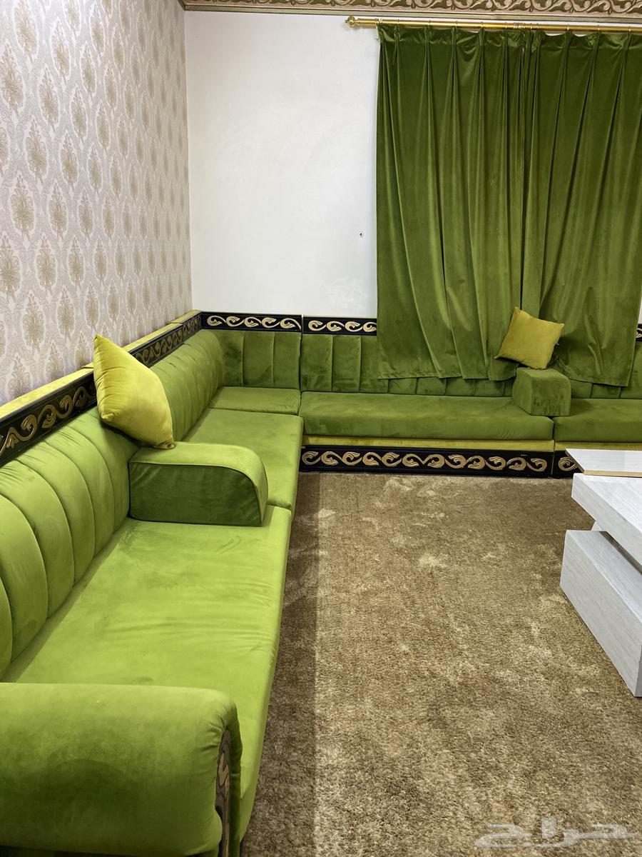 كنب اخضر نظيف جدا  للبيع64395728056833111