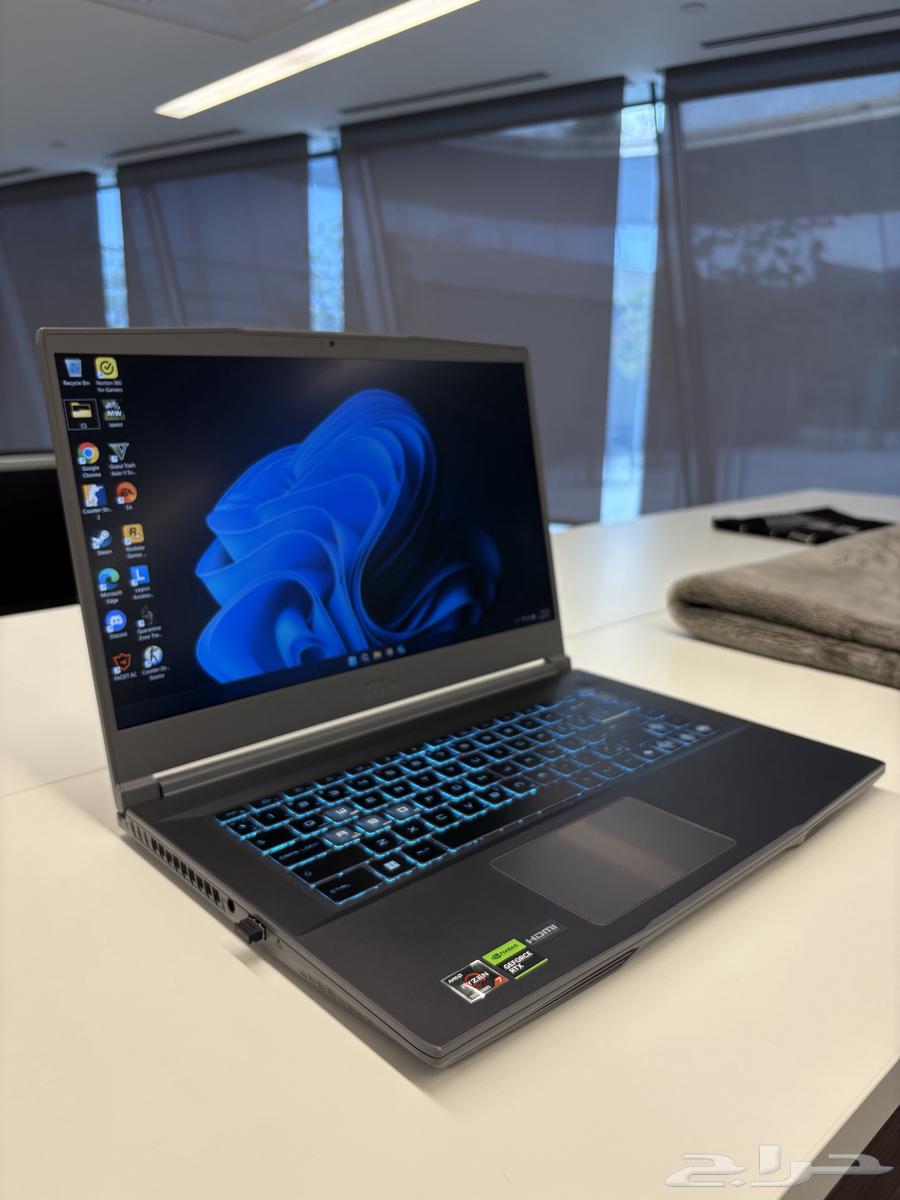 كمبيوتر ألعاب محمول من MSI A15 رفيع64393114785667110
