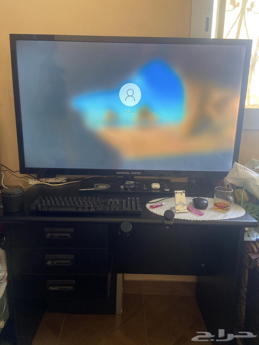 كمبيوتر مكتبي مع مكتب وشاشه 55 بوصه للبيع64398575890433112