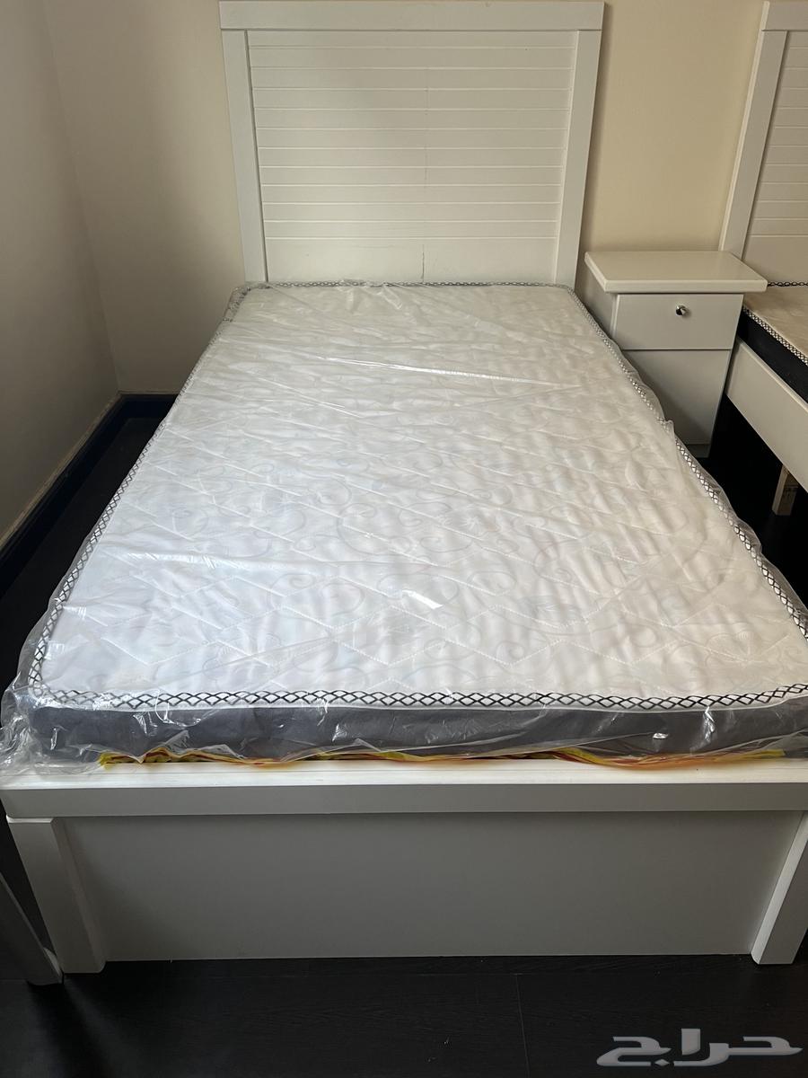 3 single beds with new unused mattress and Class Pro refrigerator64400939169667113