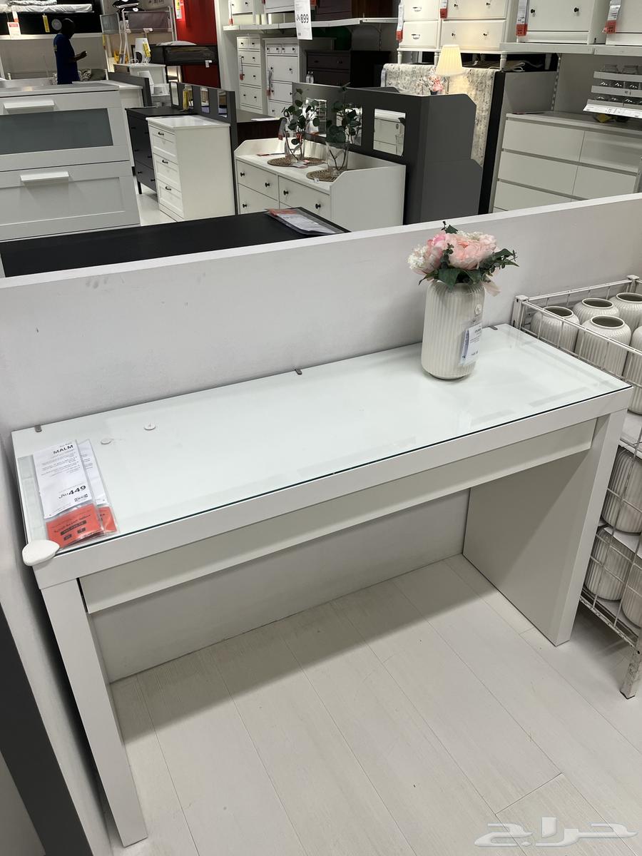 تسريحة ايكيا مستعمل لون ابيض64394179071233113