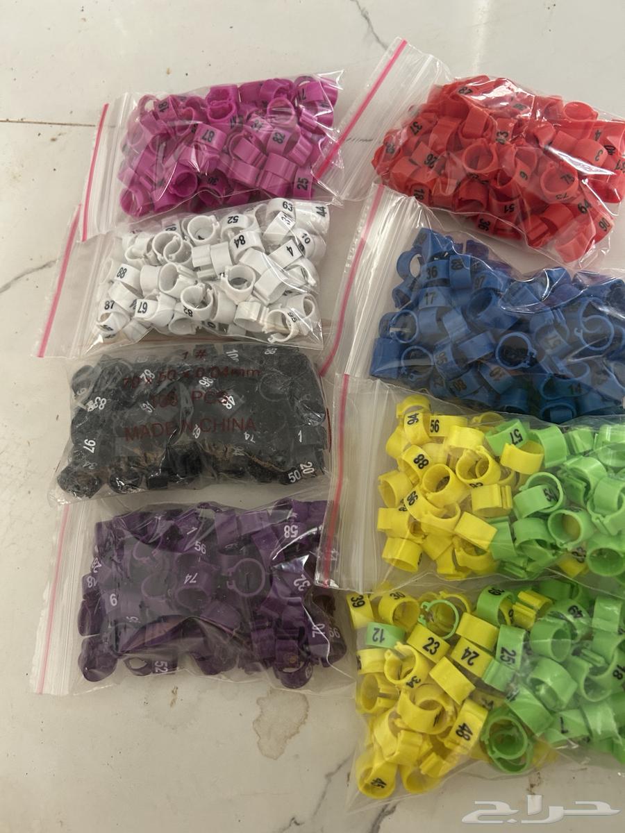 حجول كبس بلاستيك مرقم من 1 الى 10064396519881986110