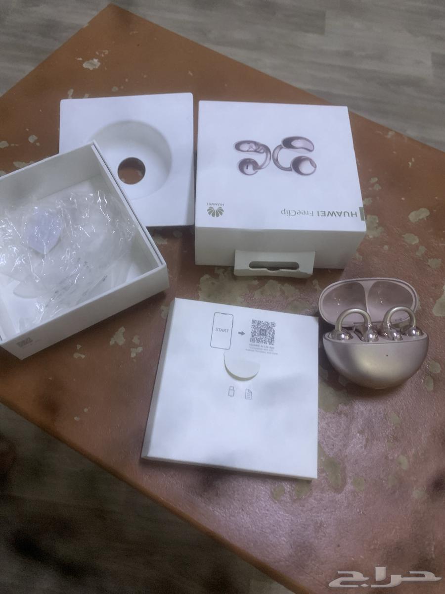 سماعه هواوي فري كليب الاصلي شبه جديد64393376294401111