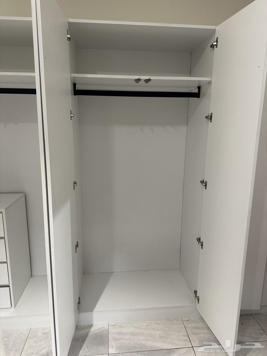 دولاب ملابس أبيض 3 متر تصميم ايكيا Ikea64400688578179113