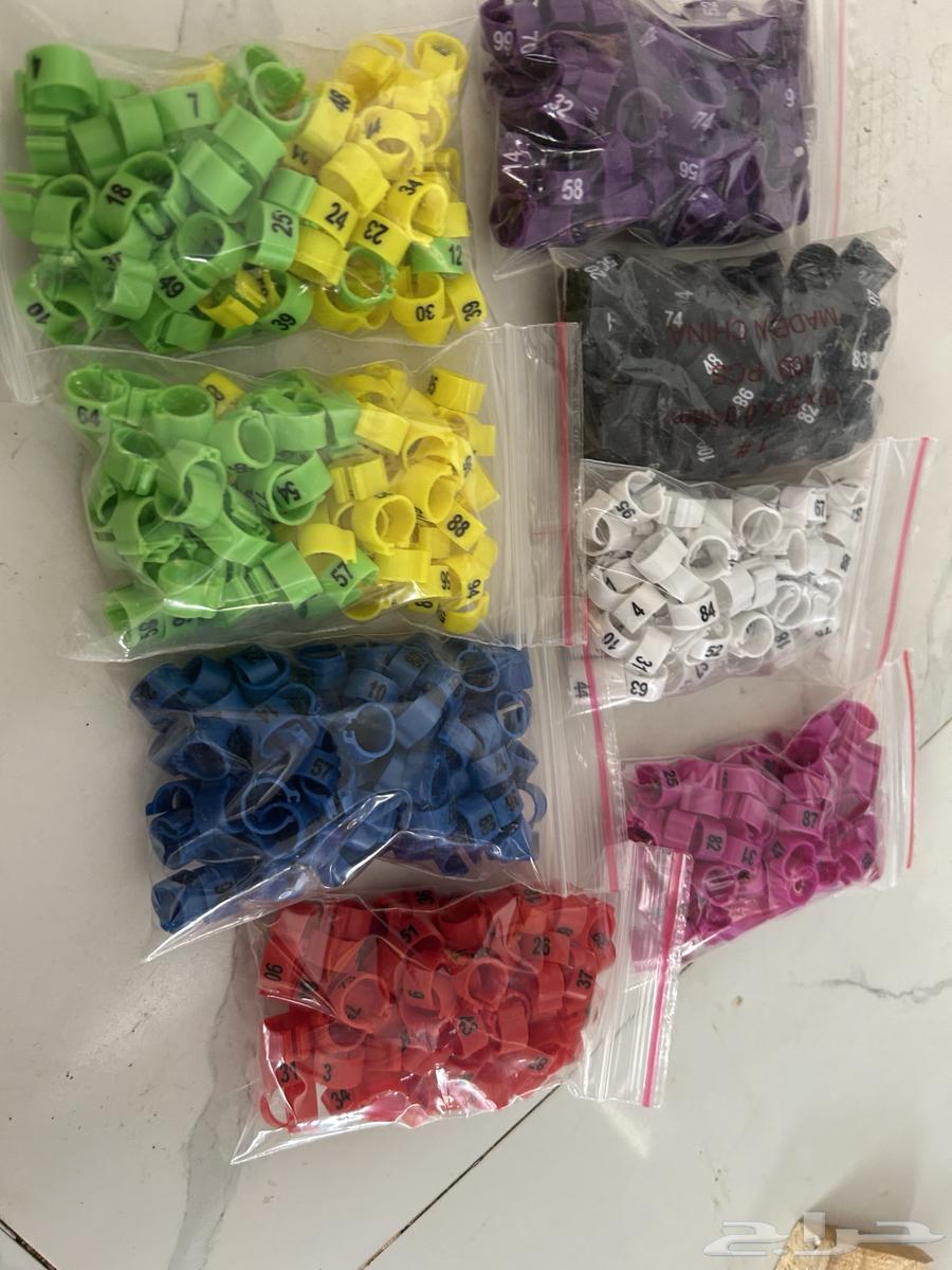 حجول كبس بلاستيك مرقم من 1 الى 10064396519881986111