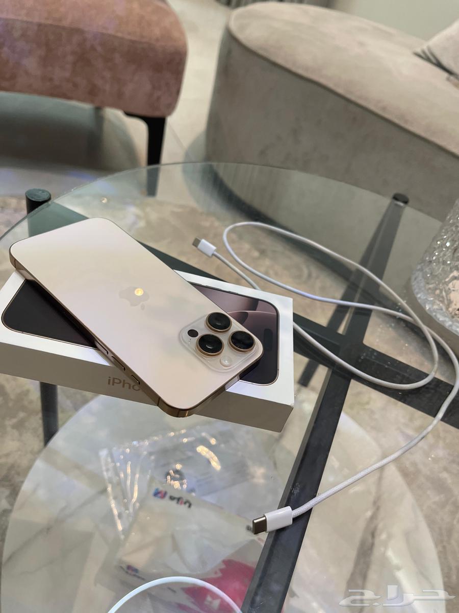 ايفون 16 برو ماكس اللون الجديد الذهبي الصحراوي64393293958785113