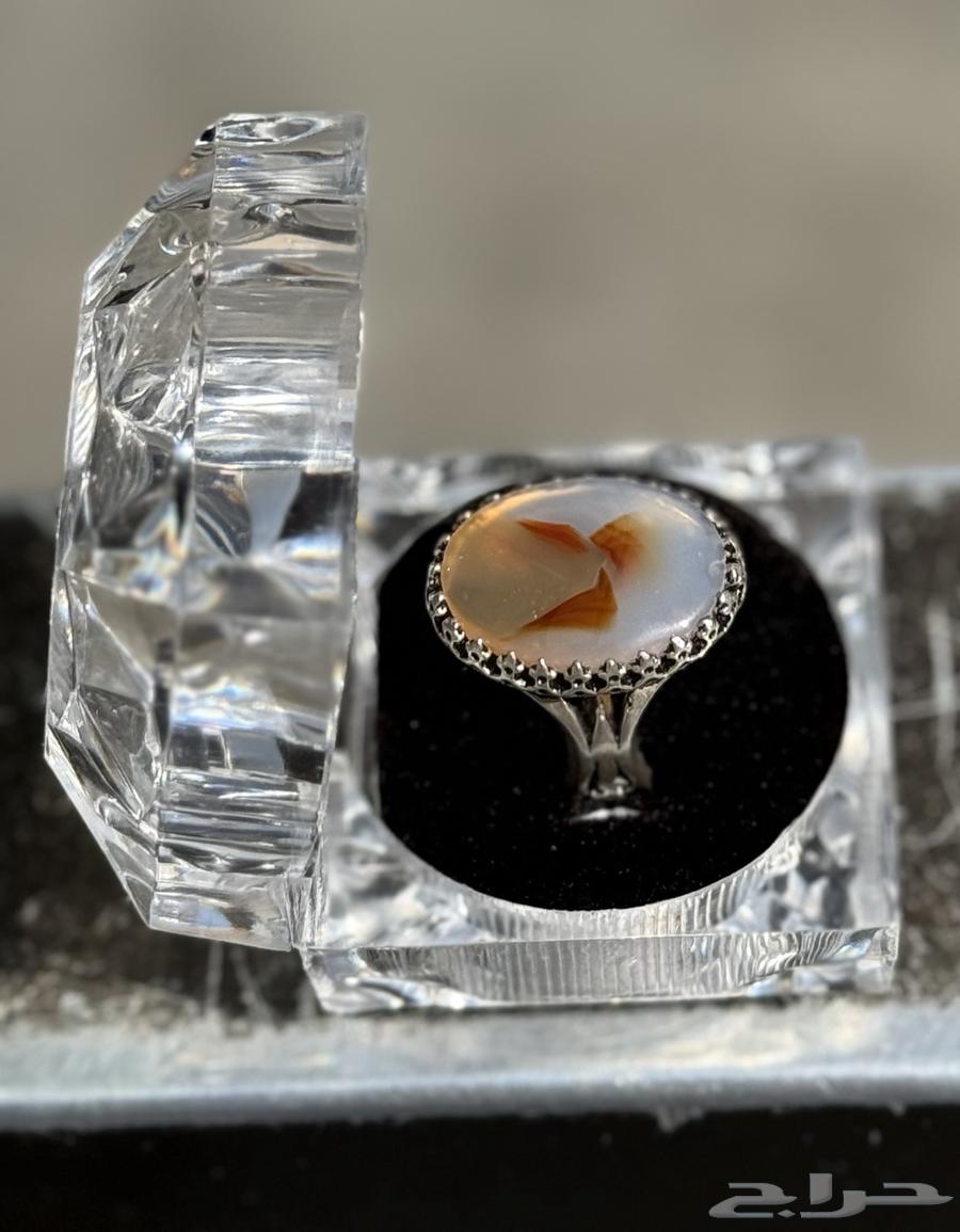 خاتم عقيق يماني فضة 925 (صياغة بكيل)64397242276097112