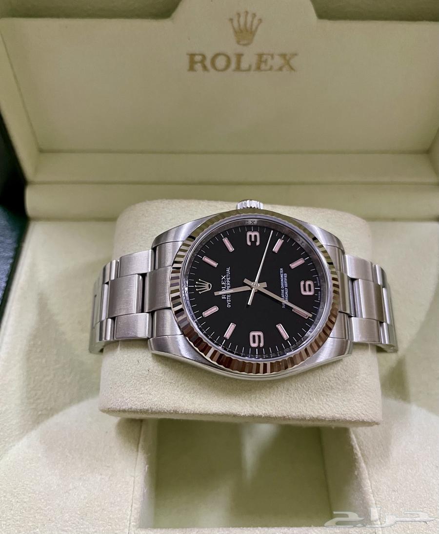 ساعة رولكس بربتشوال 36 طوق ذهب مينا انديكس نادر ومميز64400327677954111