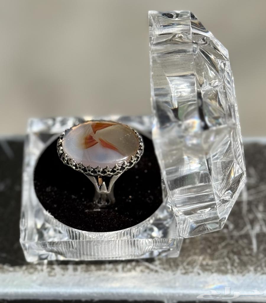 خاتم عقيق يماني فضة 925 (صياغة بكيل)64397242276097111