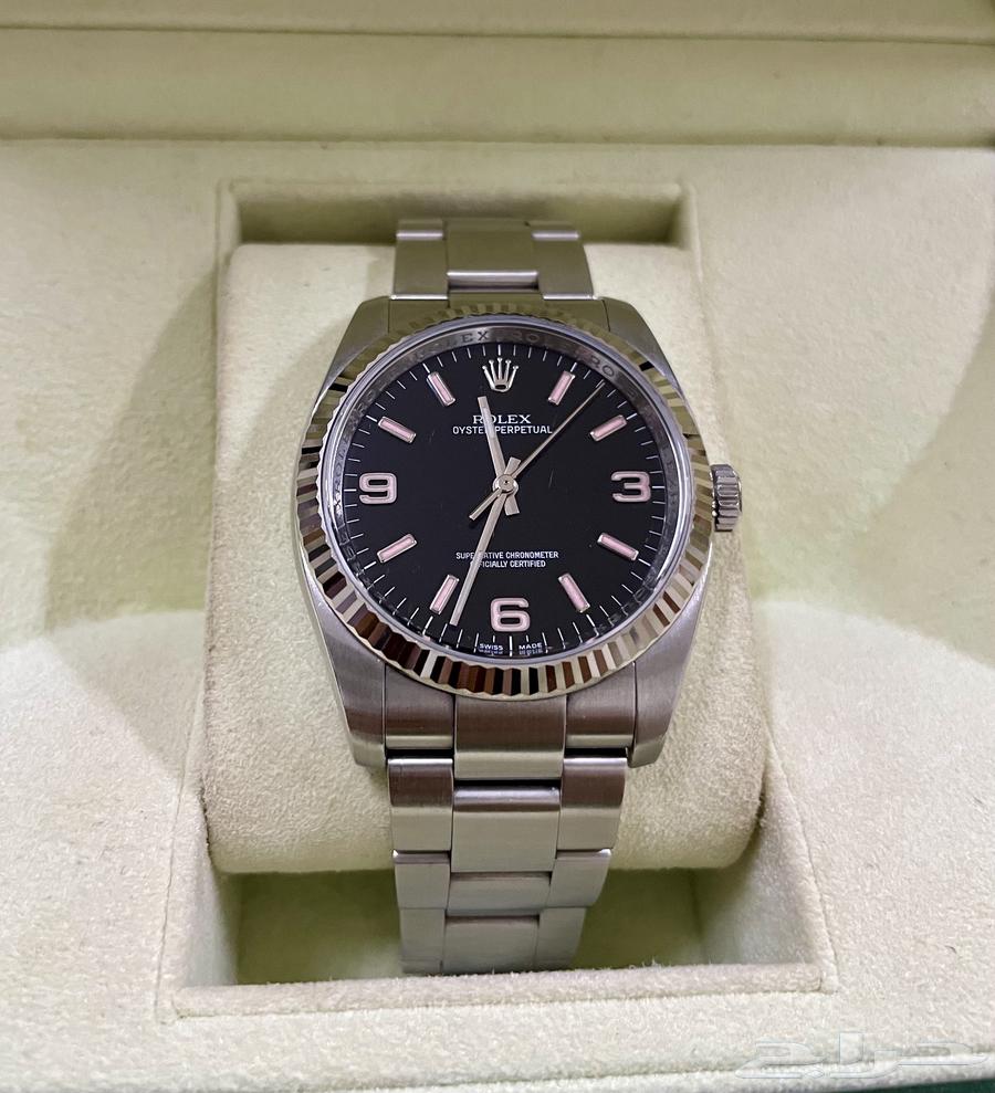 ساعة رولكس بربتشوال 36 طوق ذهب مينا انديكس نادر ومميز64400327677954110