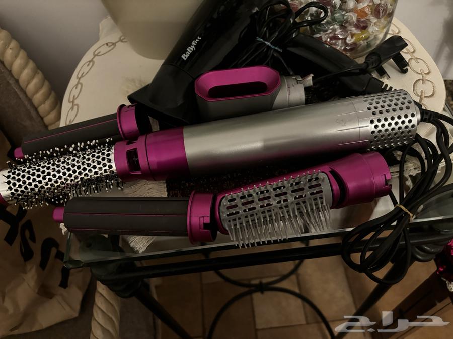 جهازين مجفف شعر بيبي ليس وجهاز تصفيف شعر بخمس فرش متنوعه64394303369345111