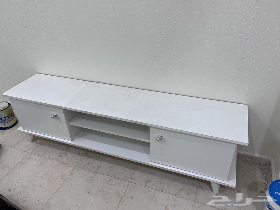 طاولة تلفزيون ابيض استخدام نظيف63619270349953110