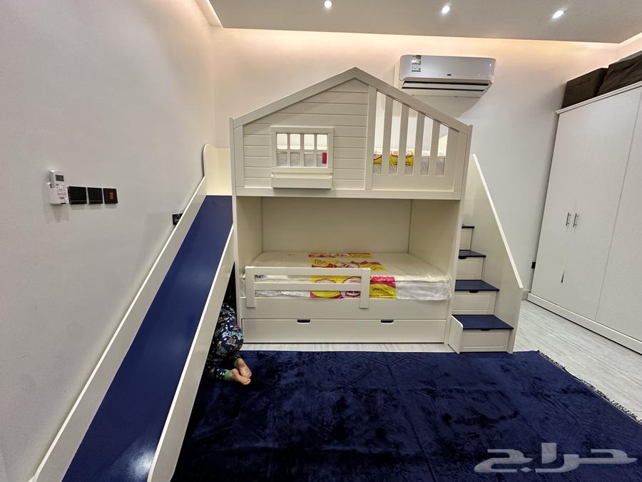 سرير مزدوج للأطفال مع شريحة64399981671427110