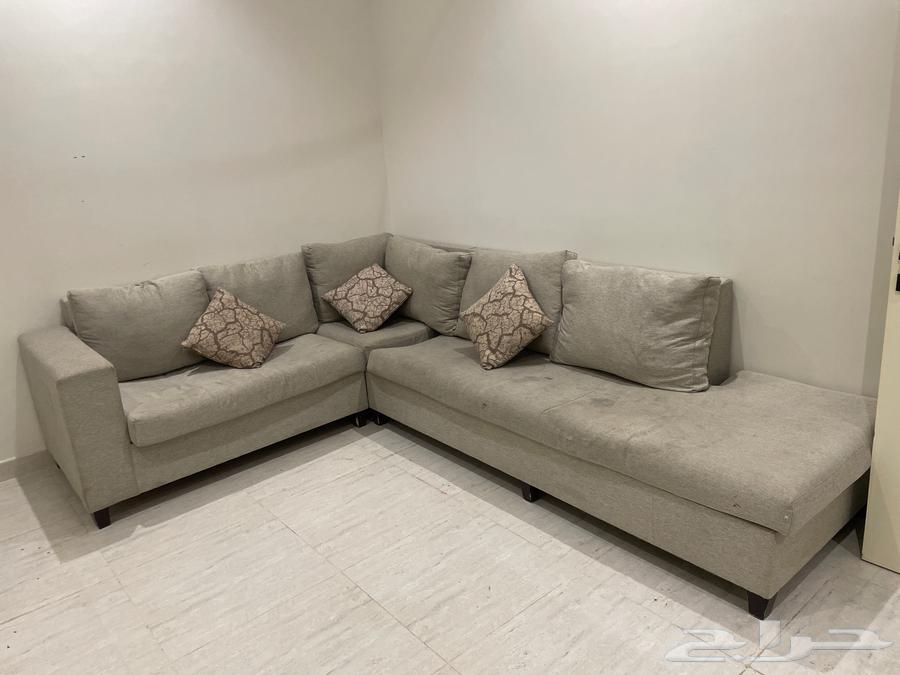 كنب حرف L مستخدم للبيع64400660969091110