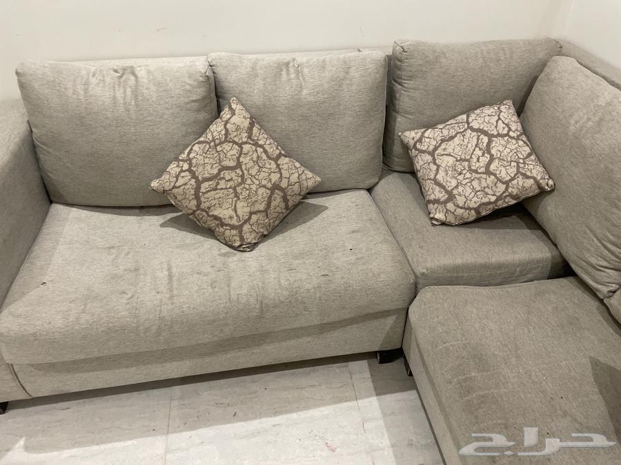 كنب حرف L مستخدم للبيع64400660969091113