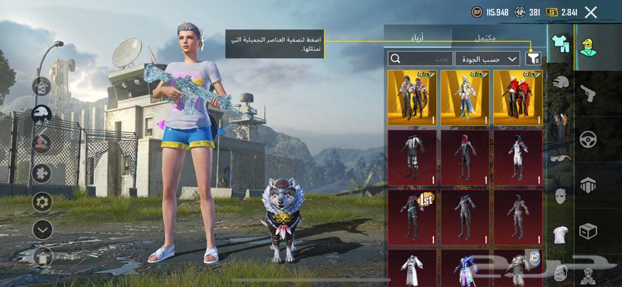 حساب ببجي عالمية  مستوى72  مثك 73  السعر1700  يد بيد64397033404803110