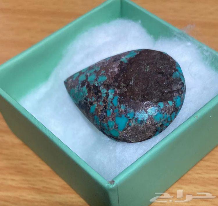 حجر فيروز نيشابوري جميل قص قطرة حجم 33ملي السعر على السوم64393005321475111