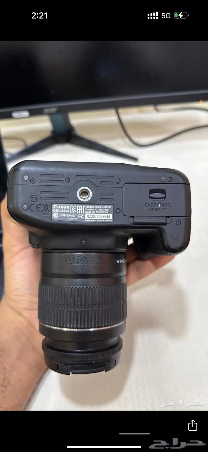 كامرة كانون 1300D نظيفة64394317354882114