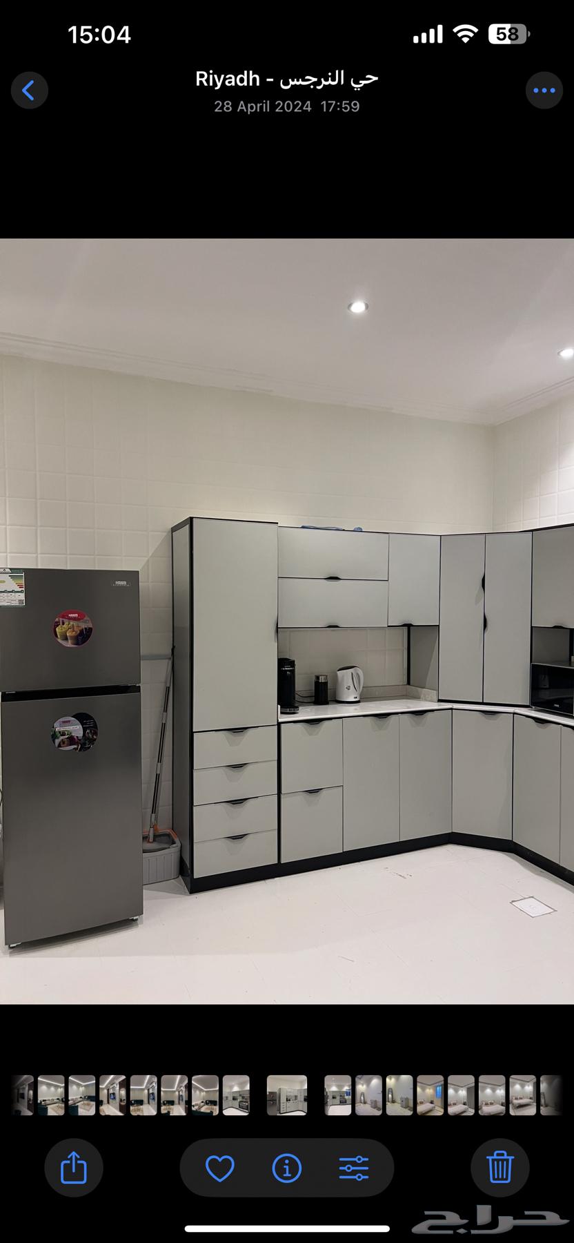 مطبخ زاوية وفرن وغرفة نوم64399105463810114