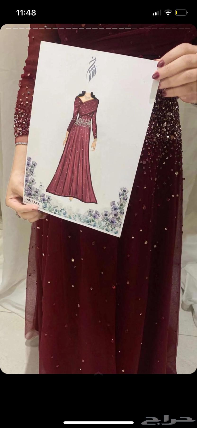 فستان زواج من مصممه من الامارات64400980678403111