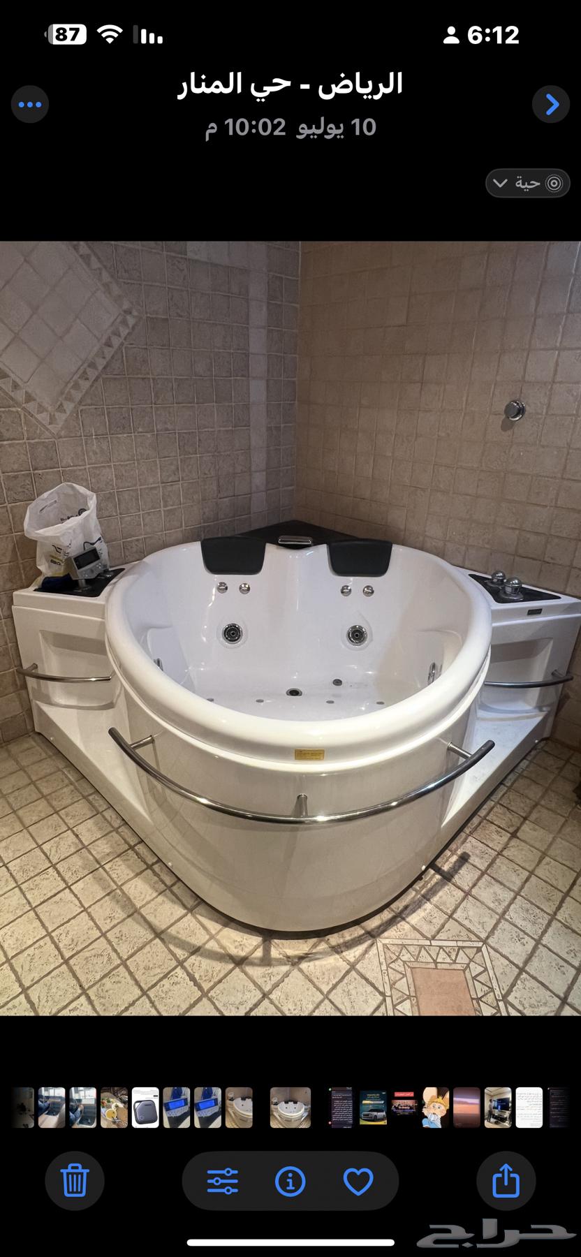 جاكوزي استعمال خفيف جدا ونظيف مع راديو واظائات على السوم64394496415747110