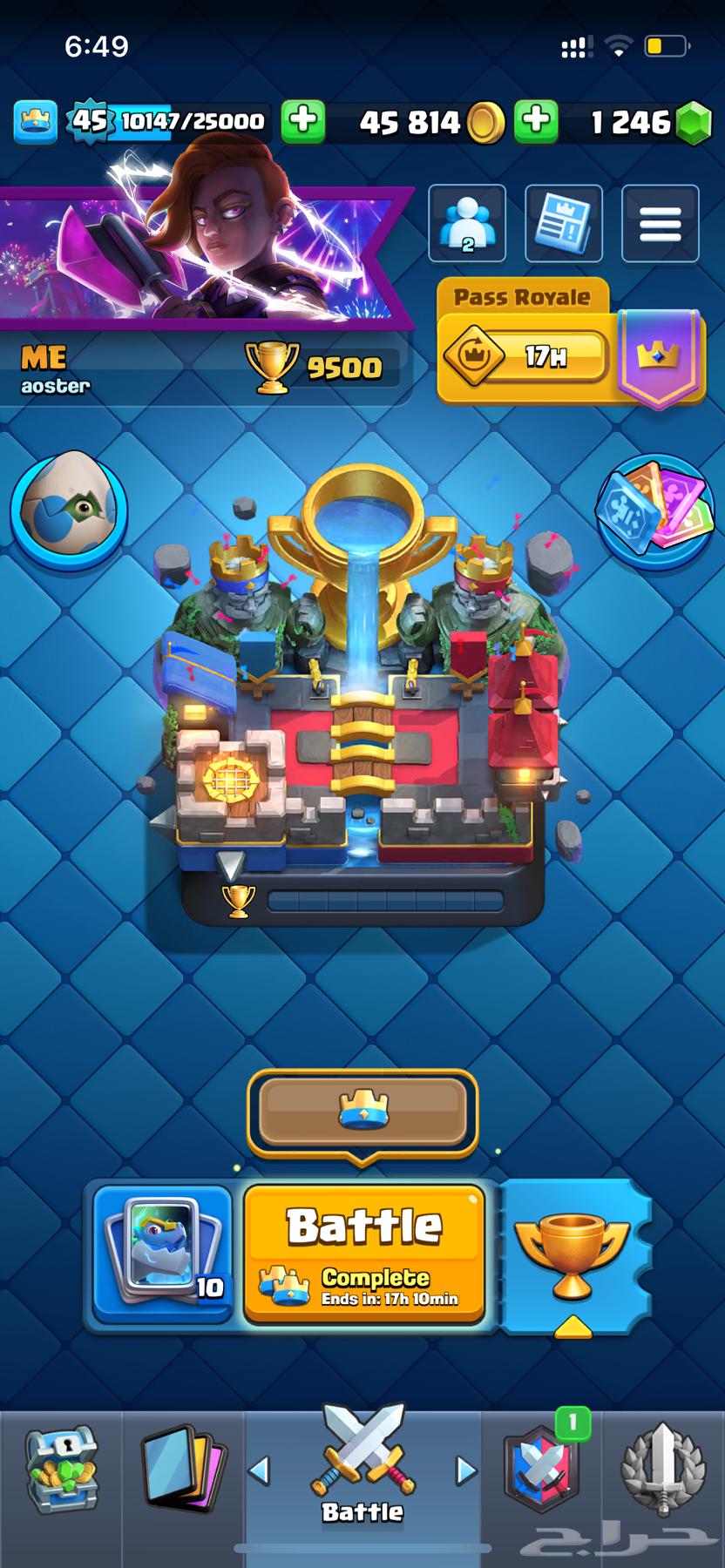 Clash Royale Account63619256567809115