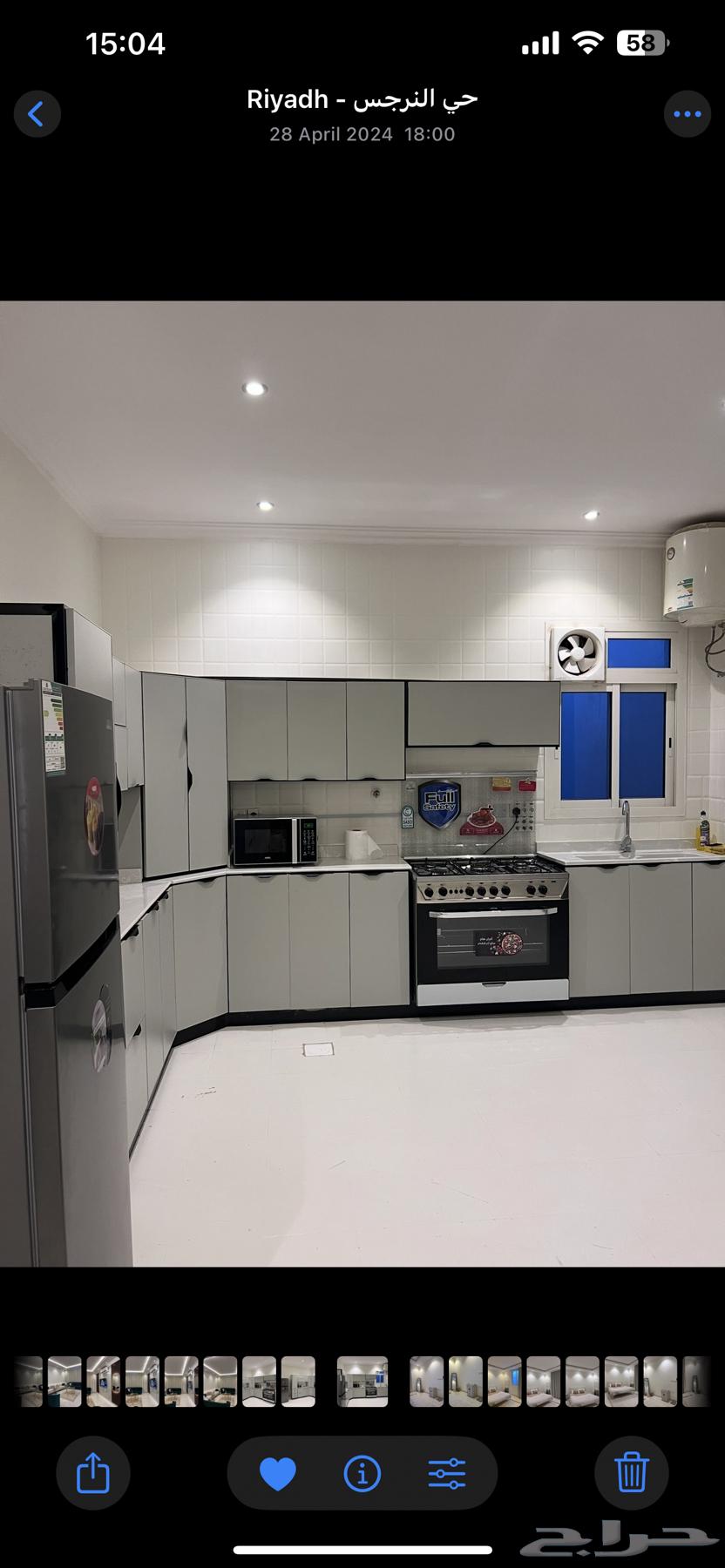 مطبخ زاوية وفرن وغرفة نوم64399105463810113