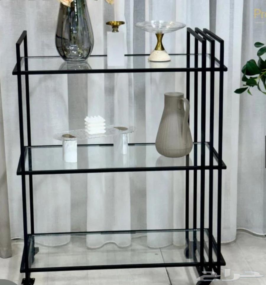 طاوله قهوه 2 كبير مع عربه64392800225667111