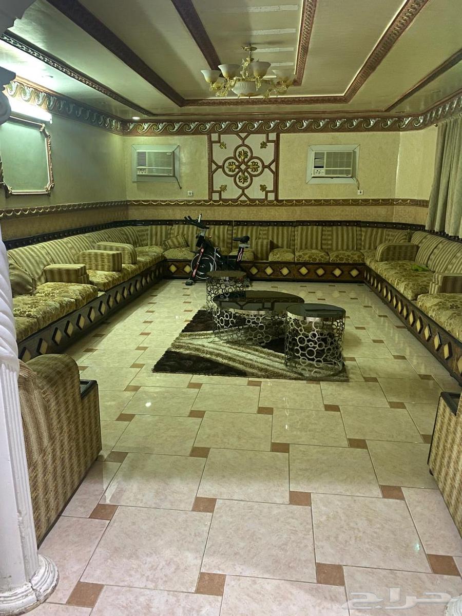 مجلس 7في5 نظيف وكنب ثقيل مع طاوله وسجاد وستارهه64400384322946111