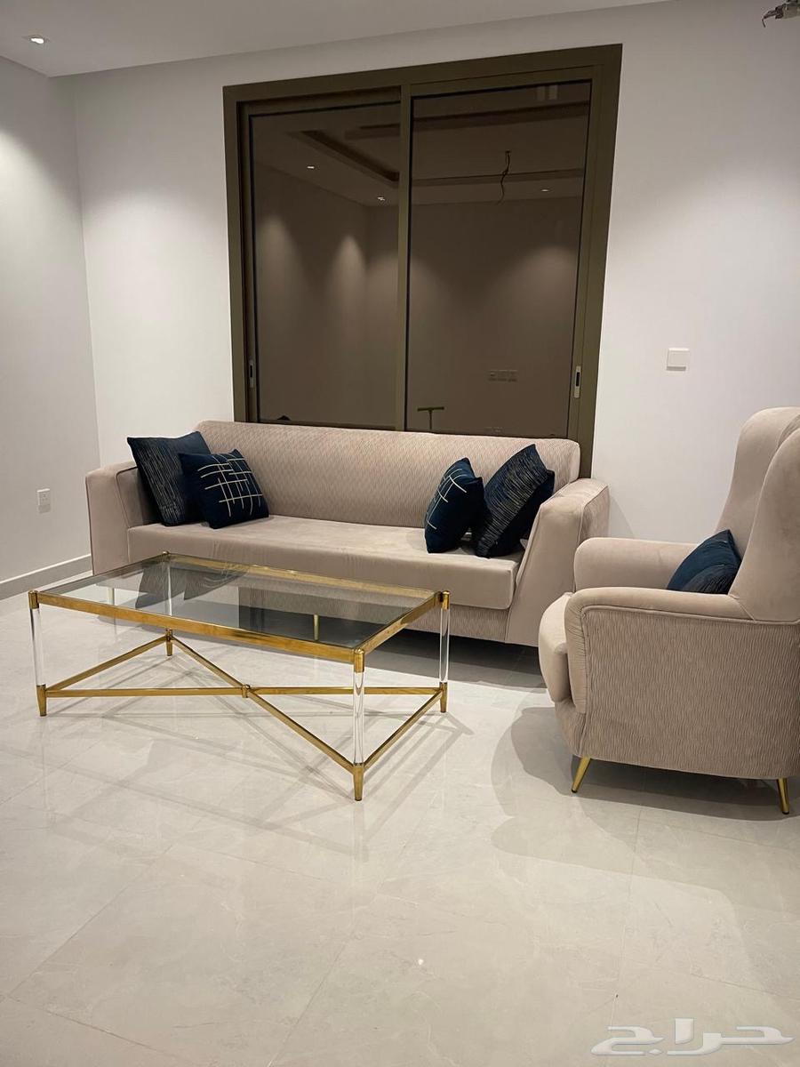 Single sofa, three-person sofa and clean table, unused64394207021058112