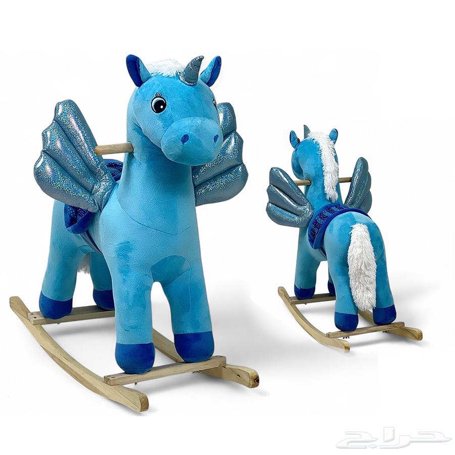 حصان ركوب للاطفال - لعبة حصان هزاز باصميم يونيكورن المميز64404070173953114