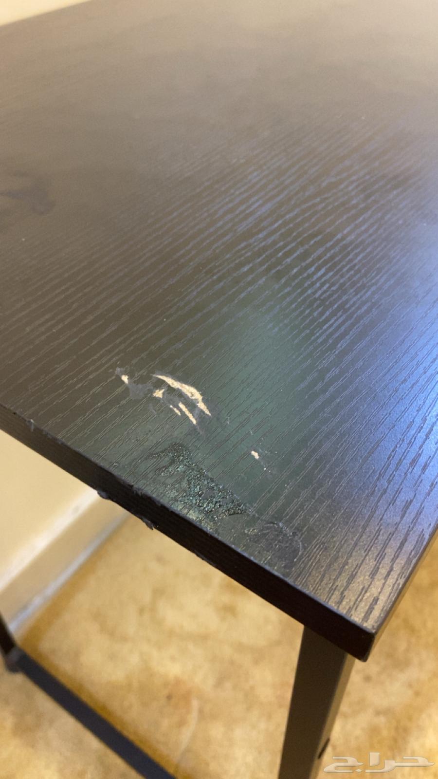 طاولة حرف L اسود خشبي64401855924225112
