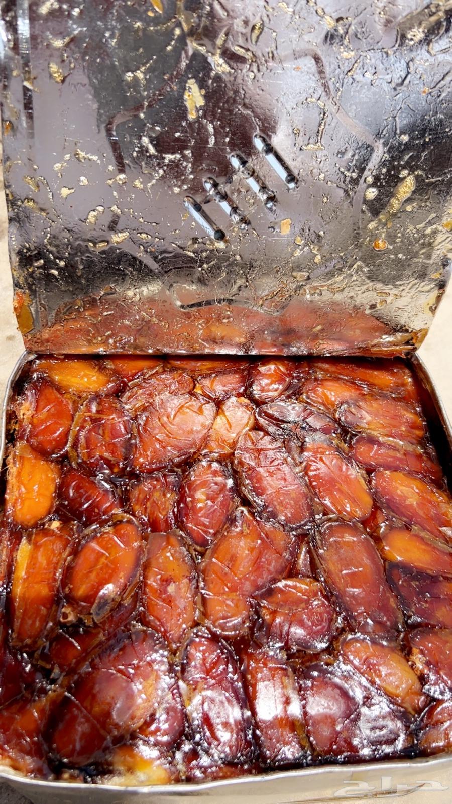 تمر صفري مكبوس تنك ارباع حبه كبيره جامبو وحبه وسط ومشروط64404361456770114