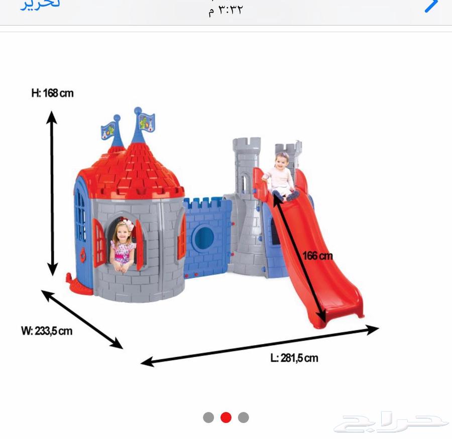 For sale children's playhouse with castle and slide63619461925507111