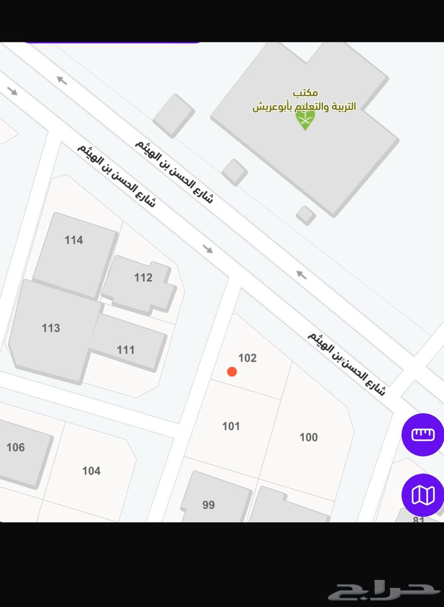 ارض في مدينة ابو عريش64141823110658110