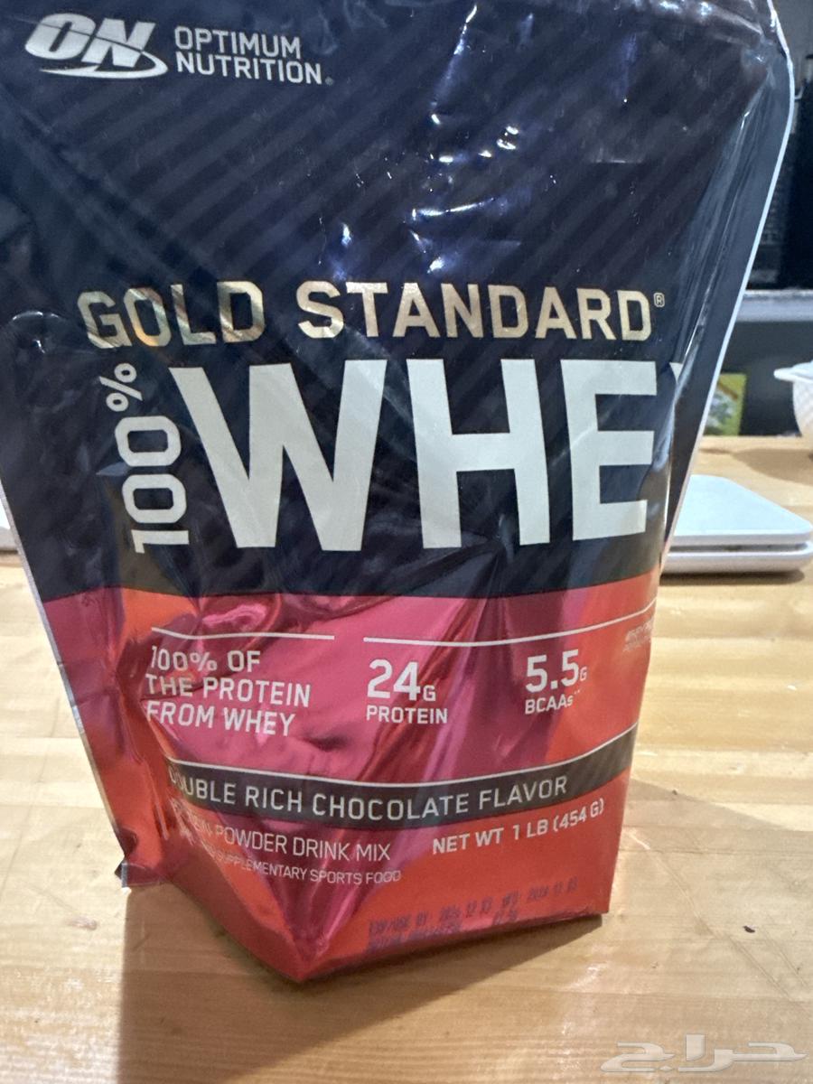 بروتين gold standard whey نكهة double rich chocolate64403553210755110