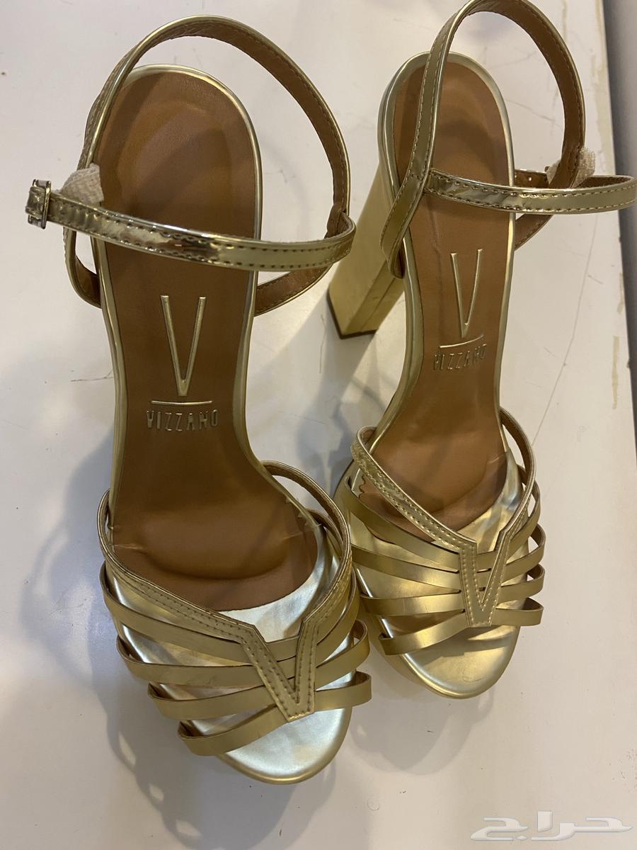 فستان سهرة ترتر   كعب عالي ذهبي64402941709698111