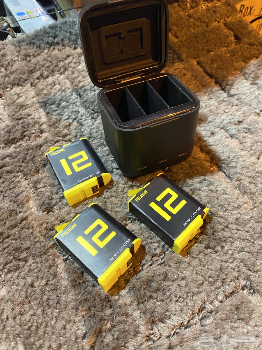 بطاريات مع قاعدة شحن كاميرا قو برو مع رموت كنترول64402803822721114